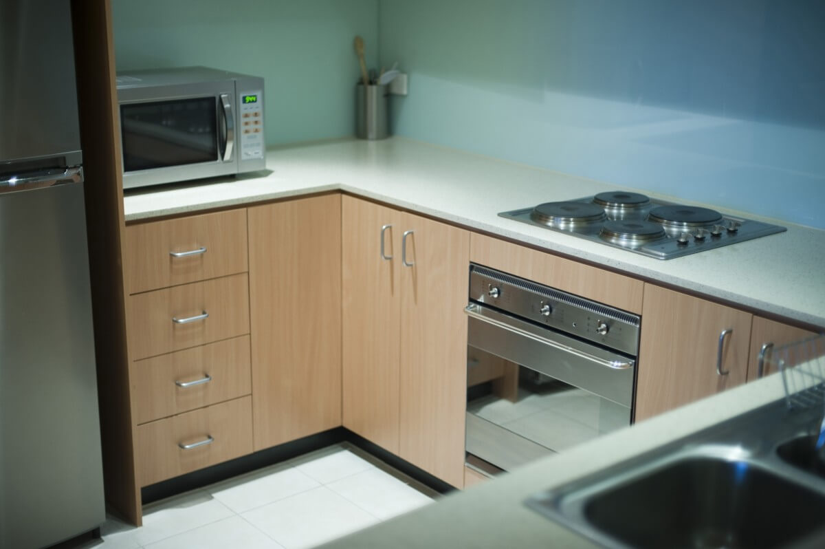 Neat compact modern kitchen